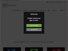 Tablet Screenshot of platinumvapepen.com